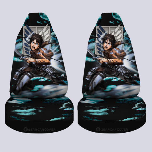 Eren Yeager Car Seat Covers Custom Attack On Titan Anime Car Accessories - Gearcarcover - 2