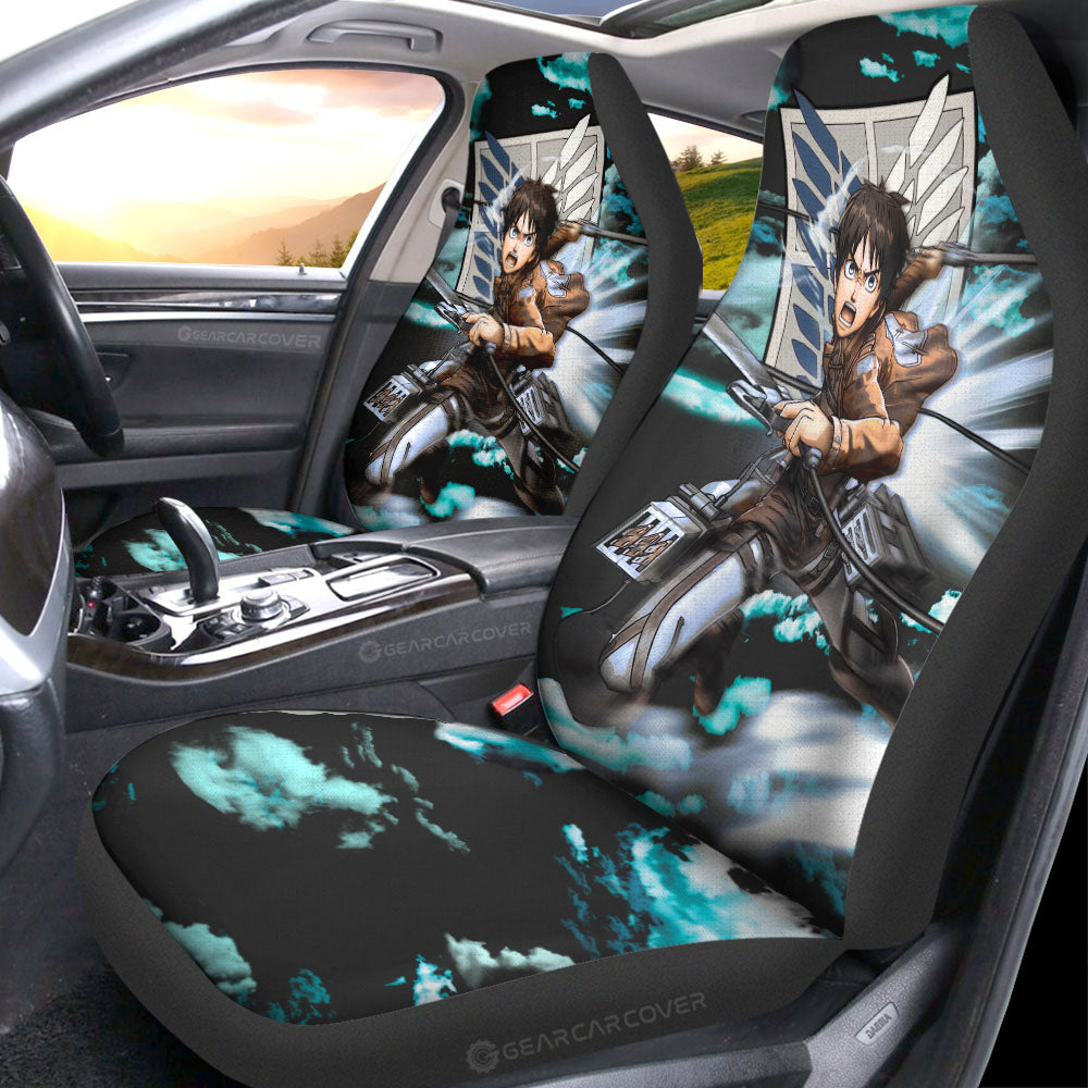 Eren Yeager Car Seat Covers Custom Attack On Titan Anime Car Accessories - Gearcarcover - 4