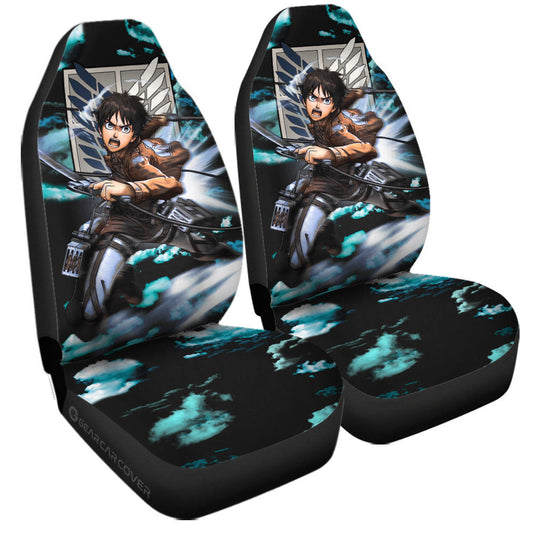 Eren Yeager Car Seat Covers Custom Attack On Titan Anime Car Accessories - Gearcarcover - 1