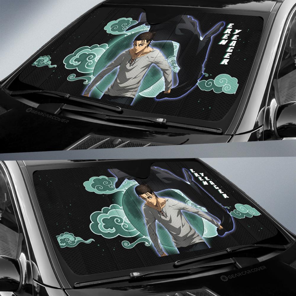 Eren Yeager Car Sunshade Custom Attack On Titan Anime - Gearcarcover - 2