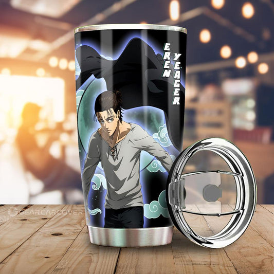 Eren Yeager Tumbler Cup Custom Attack On Titan Anime - Gearcarcover - 1