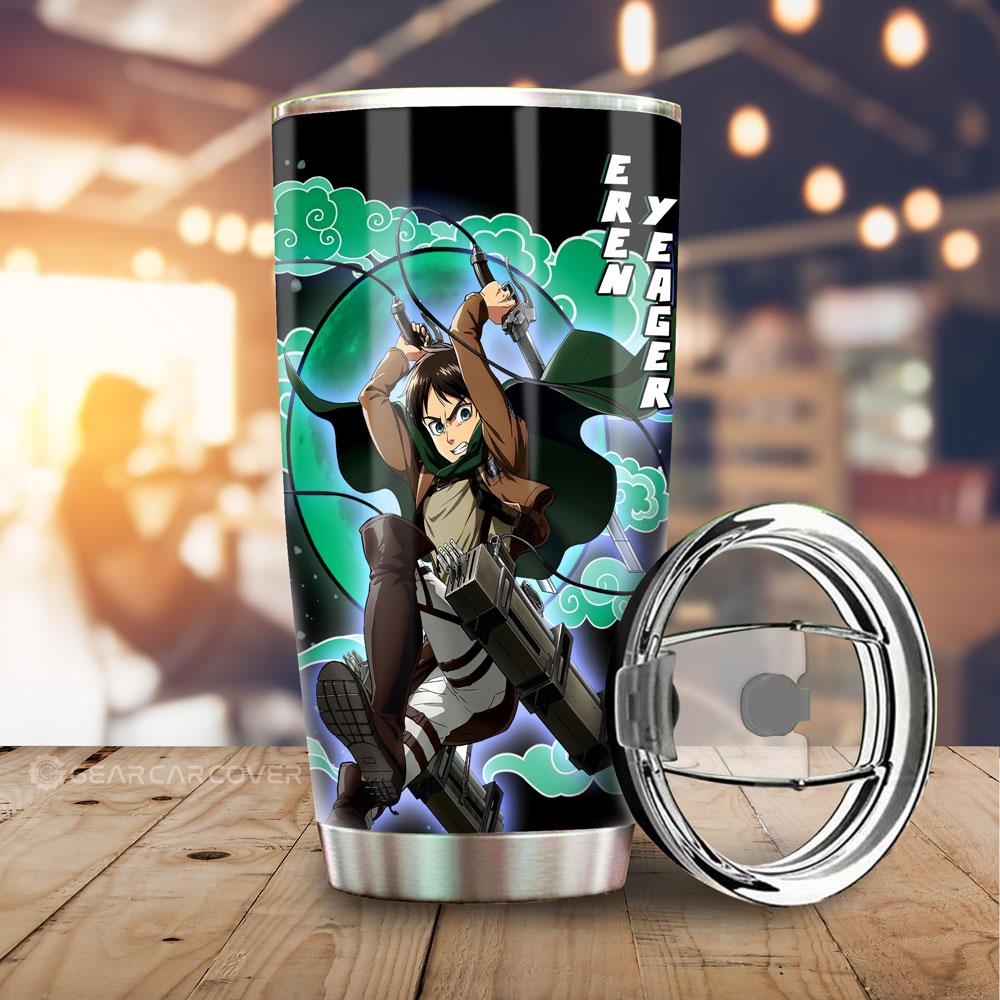 Eren Yeager Tumbler Cup Custom Attack On Titan Anime - Gearcarcover - 1