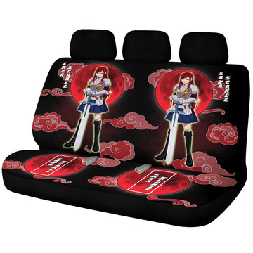 Erza Scarle Car Back Seat Covers Custom Fairy Tail Anime Car Accessories - Gearcarcover - 1