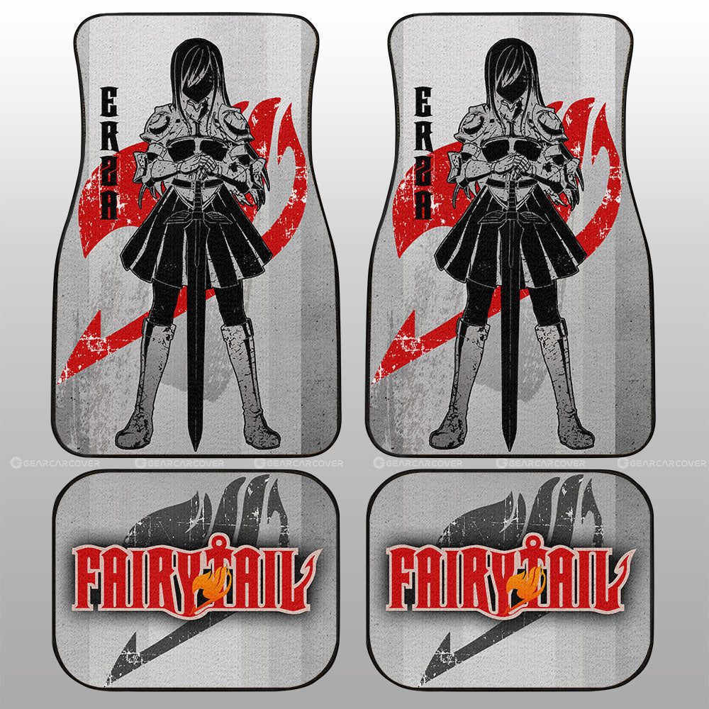 Erza Scarlet Car Floor Mats Custom Fairy Tail Anime Car Interior Accessories - Gearcarcover - 1