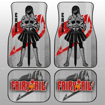 Erza Scarlet Car Floor Mats Custom Fairy Tail Anime Car Interior Accessories - Gearcarcover - 1