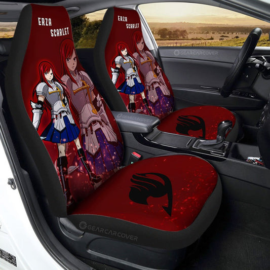 Erza Scarlet Car Seat Covers Custom Fairy Tail Anime Car Accessories - Gearcarcover - 1
