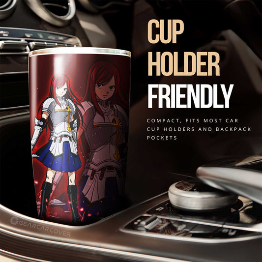 Erza Scarlet Tumbler Cup Custom Fairy Tail Anime Car Accessories - Gearcarcover - 2