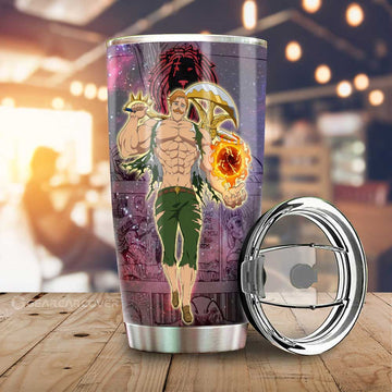 Escanor Tumbler Cup Custom Seven Deadly Sins Anime Manga Galaxy Style - Gearcarcover - 1