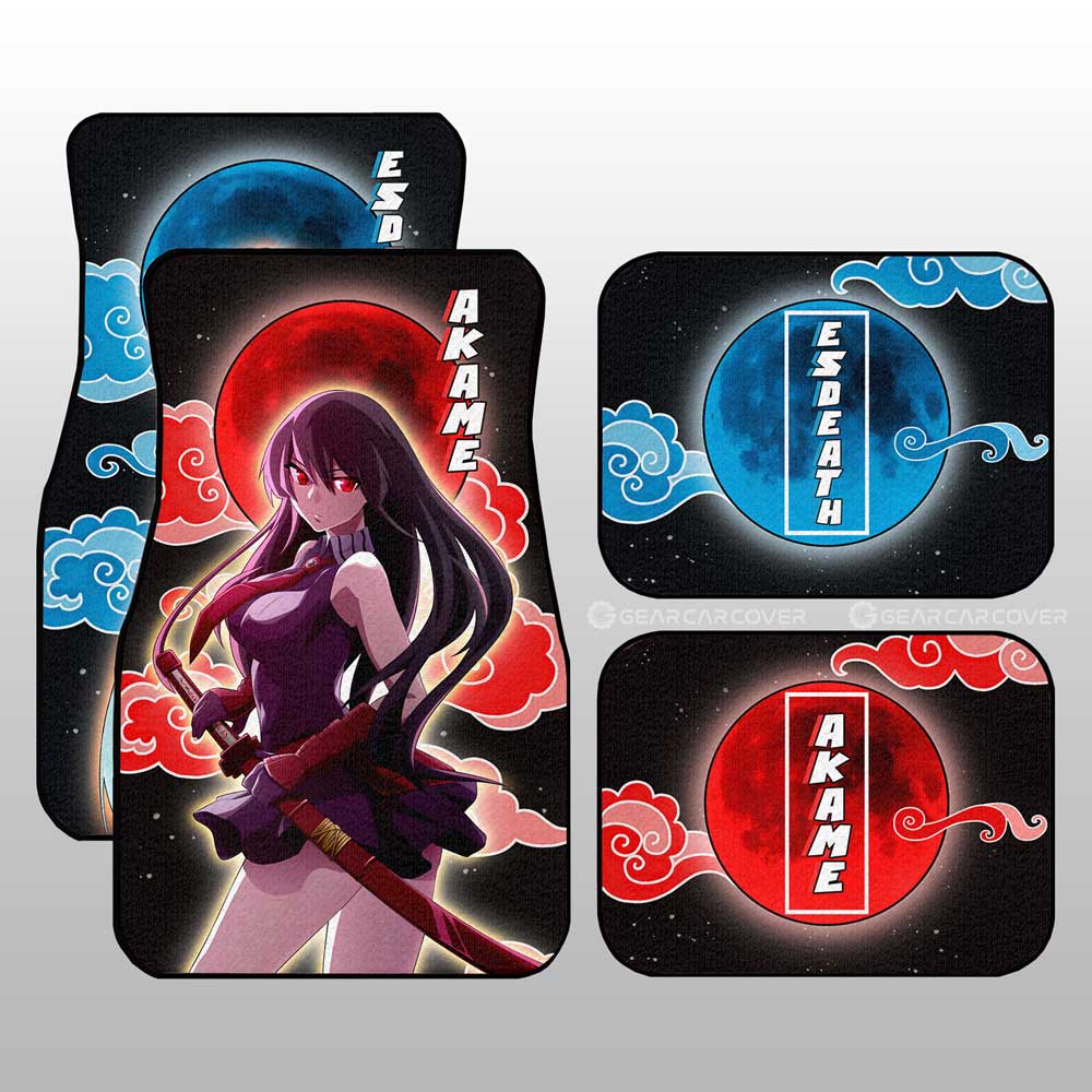 Esdeath And Akame Car Floor Mats Custom Akame Ga Kill For Anime Fans - Gearcarcover - 2