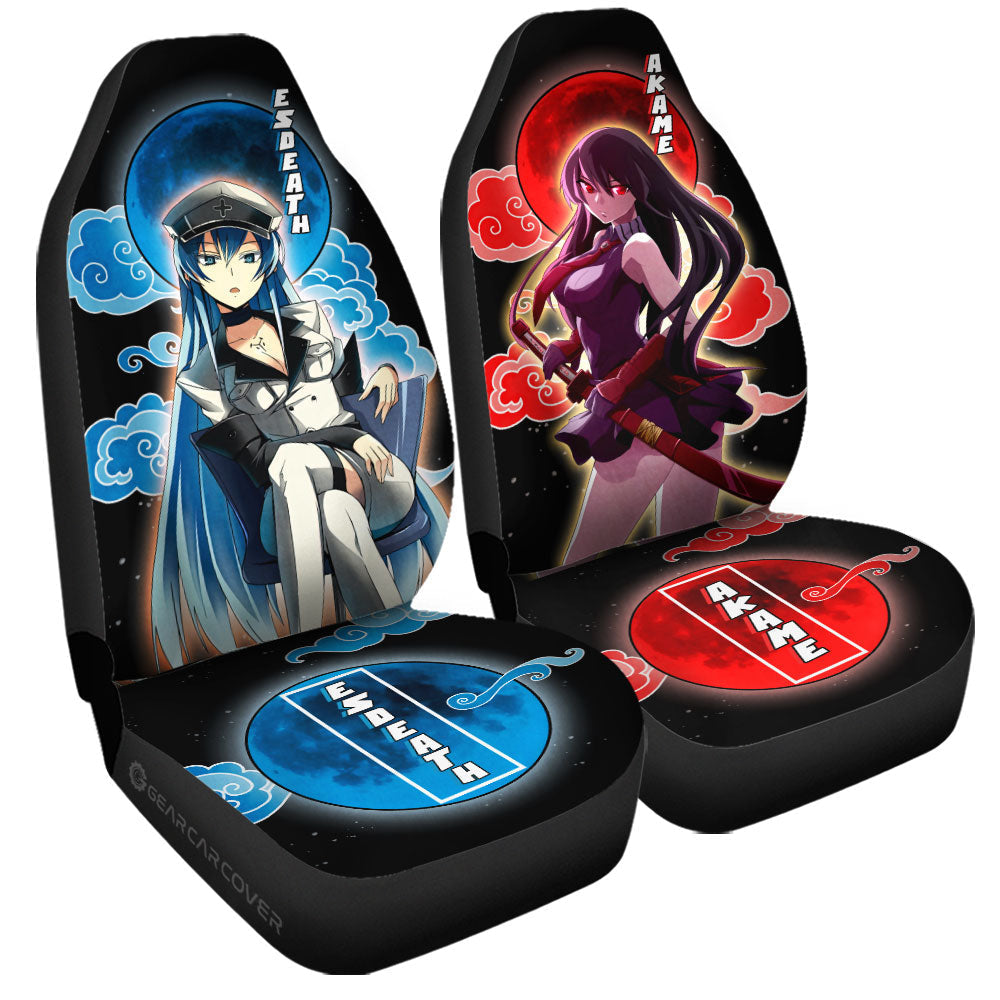 Esdeath And Akame Car Seat Covers Custom Akame Ga Kill Anime - Gearcarcover - 3