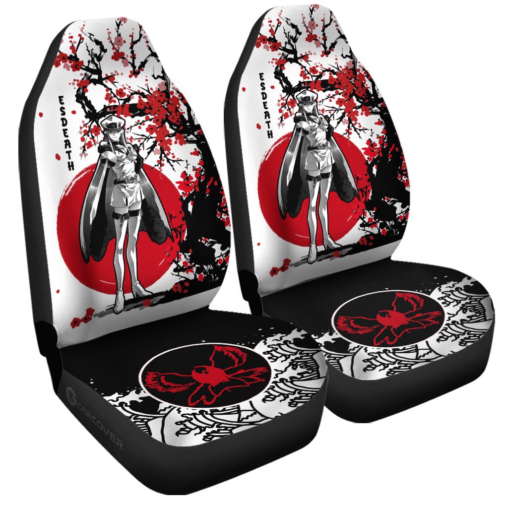 Esdeath Car Seat Covers Custom Akame Ga Kill Anime Car Accessories - Gearcarcover - 3