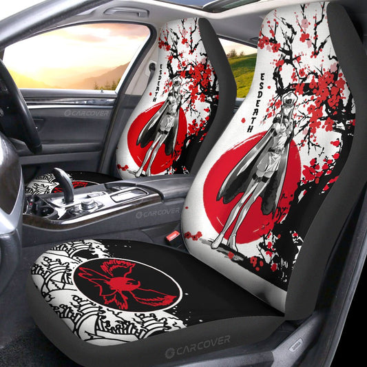Esdeath Car Seat Covers Custom Akame Ga Kill Anime Car Accessories - Gearcarcover - 2