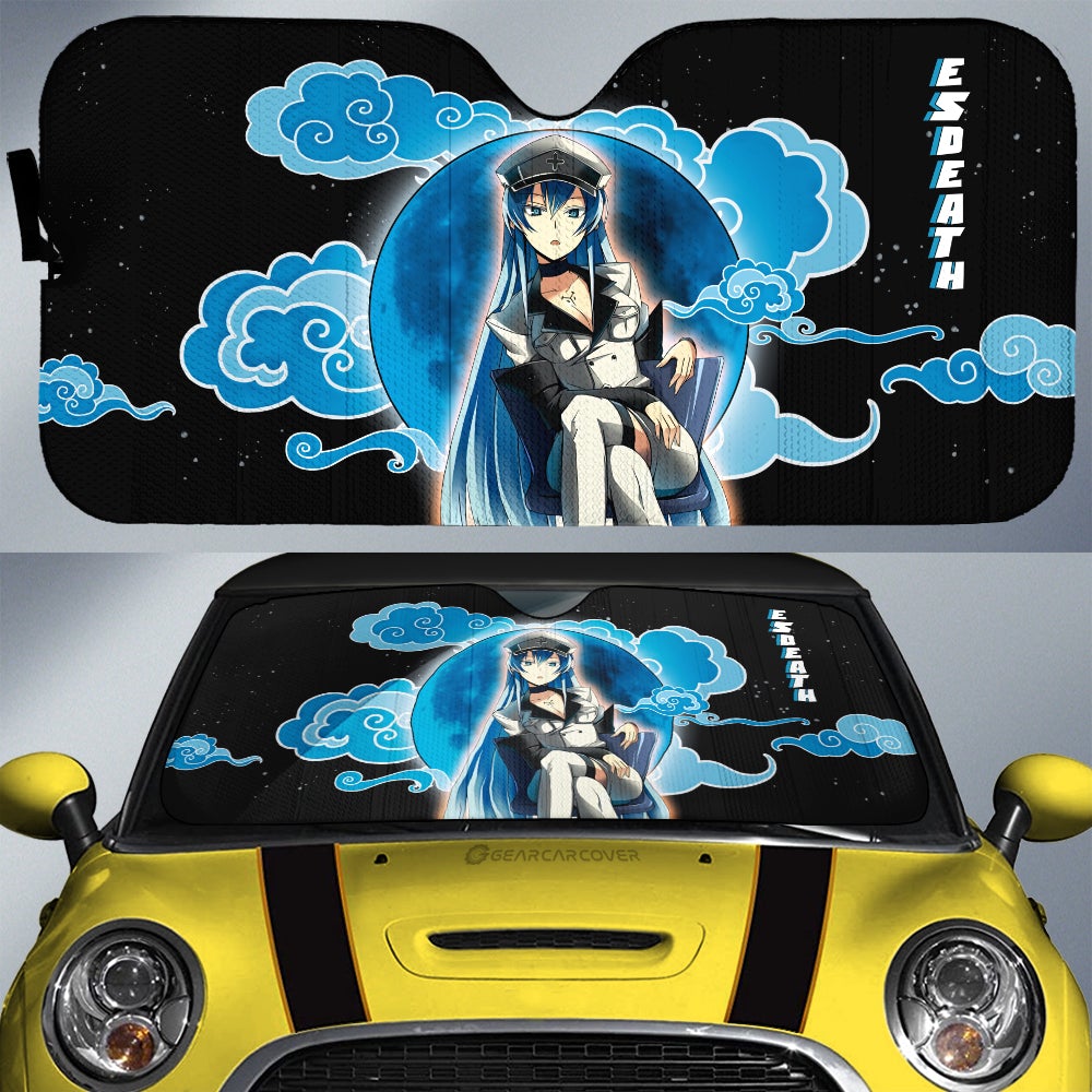 Esdeath Car Sunshade Custom Akame Ga Kill Anime Car Accessoriess - Gearcarcover - 1