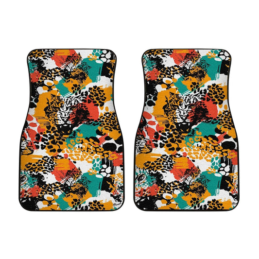 Exotic Leopard Car Floor Mats Custom Animal Skin Print Car Accessories - Gearcarcover - 2