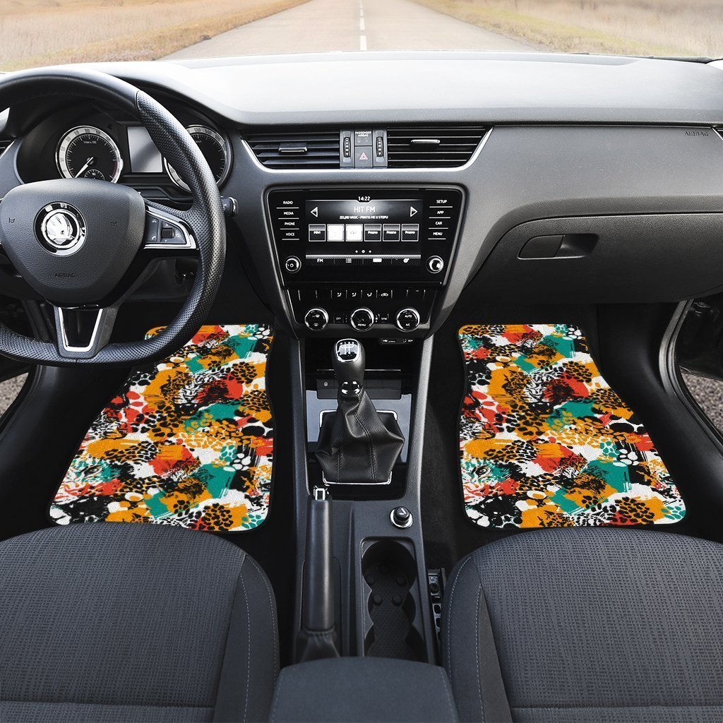 Exotic Leopard Car Floor Mats Custom Animal Skin Print Car Accessories - Gearcarcover - 4