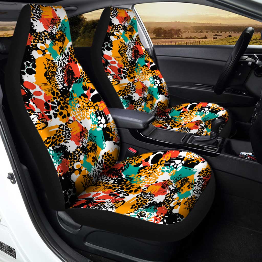 Exotic Leopard Car Seat Covers Custom Animal Skin Print Car Accessories - Gearcarcover - 2