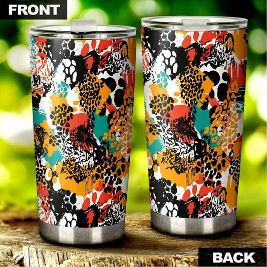 Exotic Leopard Tumbler Cup Custom Animal Skin Print - Gearcarcover - 2
