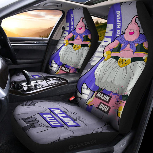 Fat Majin Buu Car Seat Covers Custom Dragon Ball Anime Car Accessories - Gearcarcover - 2