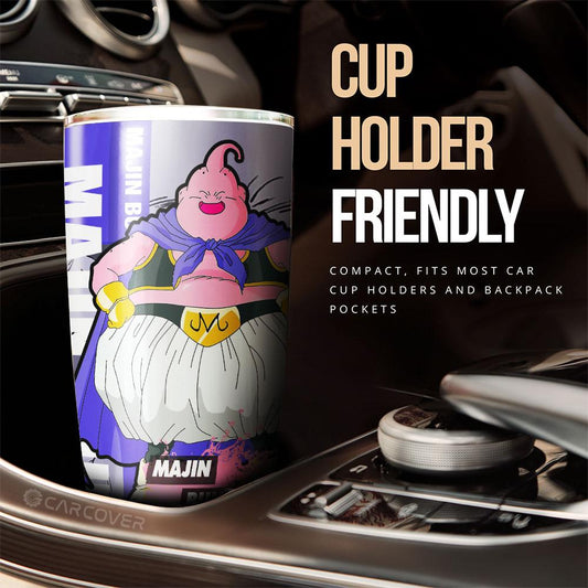 Fat Majin Buu Tumbler Cup Custom Dragon Ball Anime Car Accessories - Gearcarcover - 2