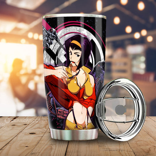 Faye Valentine Tumbler Cup Custom Cowbop Bebop Anime - Gearcarcover - 1