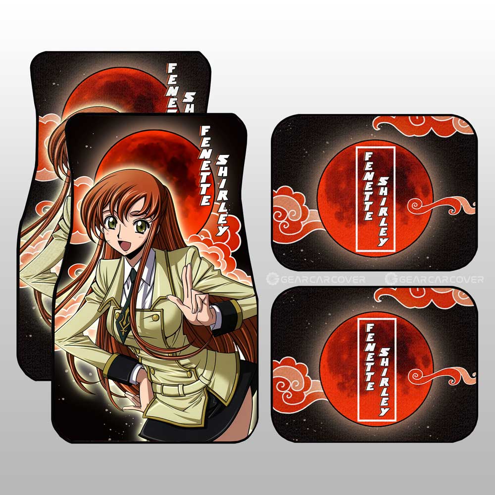Fenette Shirley Car Floor Mats Custom Code Geass Anime Car Accessories - Gearcarcover - 1