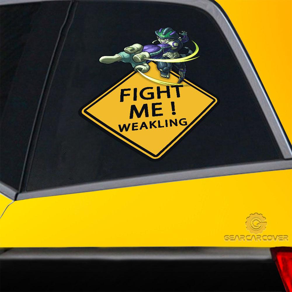 Fight Me Meruem Warning Car Sticker Custom Hunter x Hunter Anime Car Accessories - Gearcarcover - 2