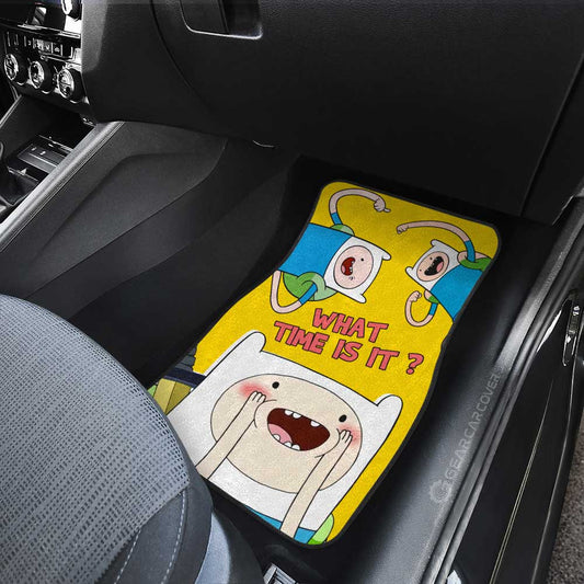 Finn the Human Car Floor Mats Custom Adventure Time - Gearcarcover - 2