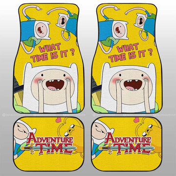 Finn the Human Car Floor Mats Custom Adventure Time - Gearcarcover - 1