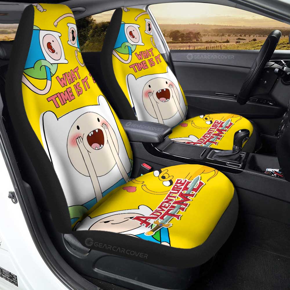 Finn the Human Car Seat Covers Custom Adventure Time - Gearcarcover - 1