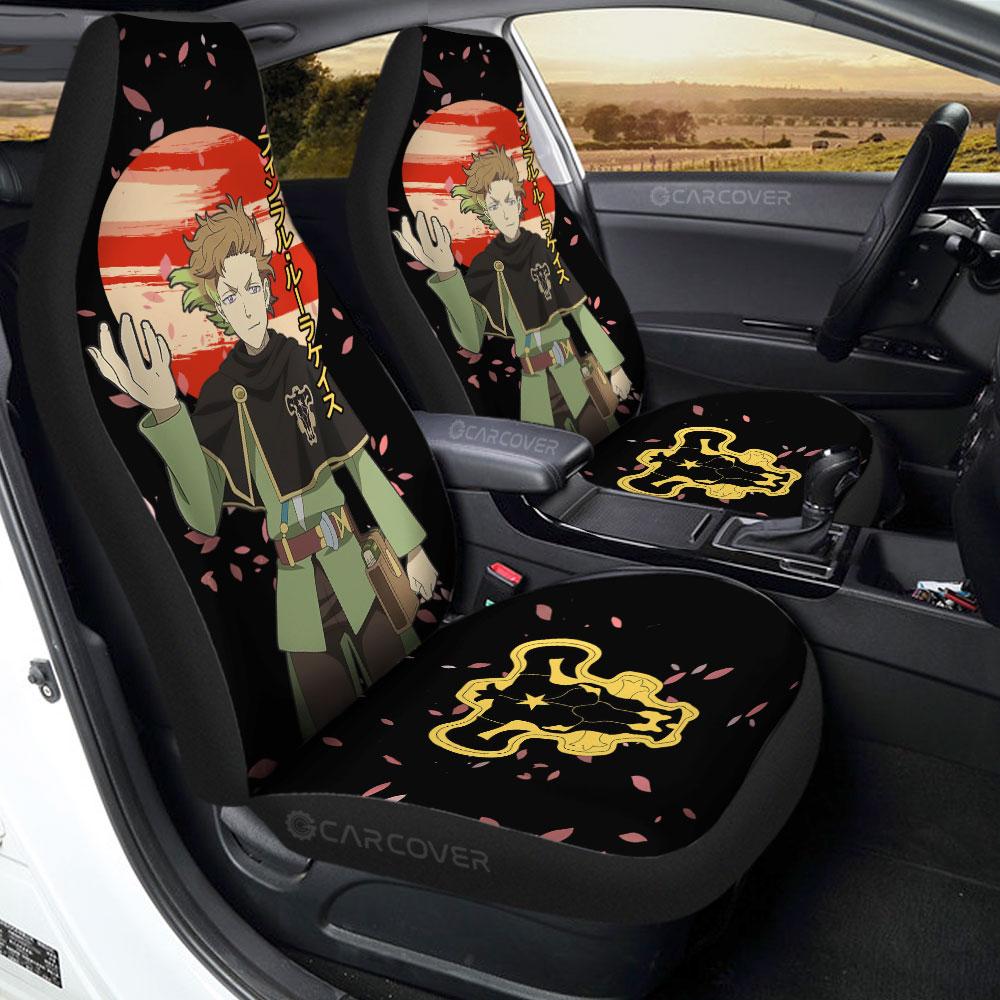 Finral Roulacase Car Seat Covers Custom Black Clover Anime Car Interior Accessories - Gearcarcover - 1