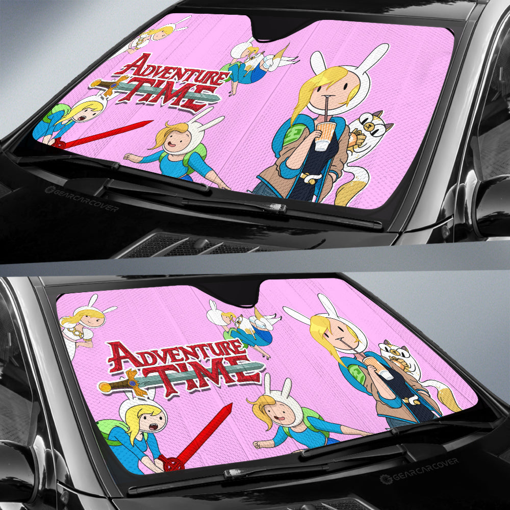 Fionna Adventure Time Car Sunshade Custom Cartoon Car Accessories - Gearcarcover - 2