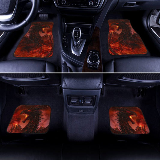 Fire Dragon Car Floor Mats Custom Fantasy Creatures Dragon Car Accessories - Gearcarcover - 2