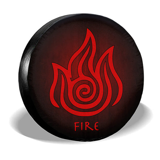 Fire Spare Tire Cover Custom Avatar The Last Airbender Anime - Gearcarcover - 2