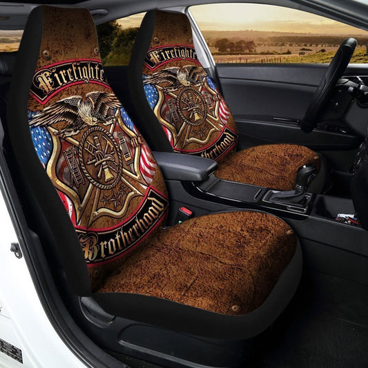 Firefighter Brotherhood Car Seat Covers Custom Car Interior Accessories - Gearcarcover - 2