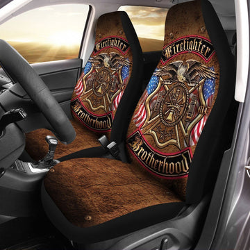 Firefighter Brotherhood Car Seat Covers Custom Car Interior Accessories - Gearcarcover - 1