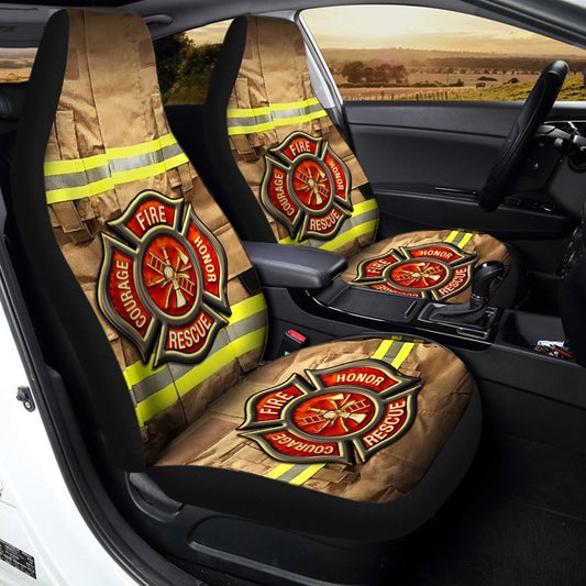 Firefighter Car Seat Covers Custom Uniform Car Accessories - Gearcarcover - 2