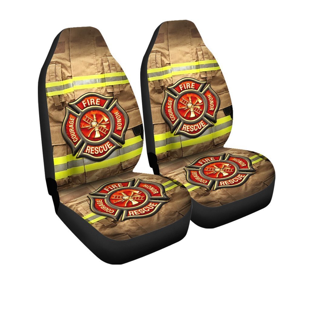 Firefighter Car Seat Covers Custom Uniform Car Accessories - Gearcarcover - 3