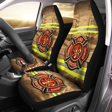 Firefighter Car Seat Covers Custom Uniform Car Accessories - Gearcarcover - 1