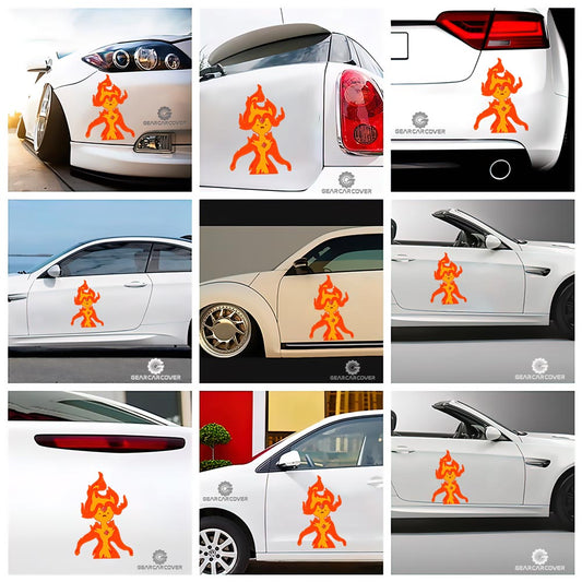 Flame Princess Funny Car Sticker Custom Adventure Time - Gearcarcover - 2