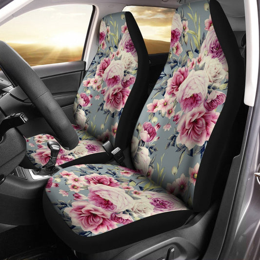 Floral Car Seat Covers Custom Flower Car Accessories - Gearcarcover - 1