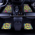 Floral Peace Car Floor Mats Custom Hippie Car Accessories - Gearcarcover - 2