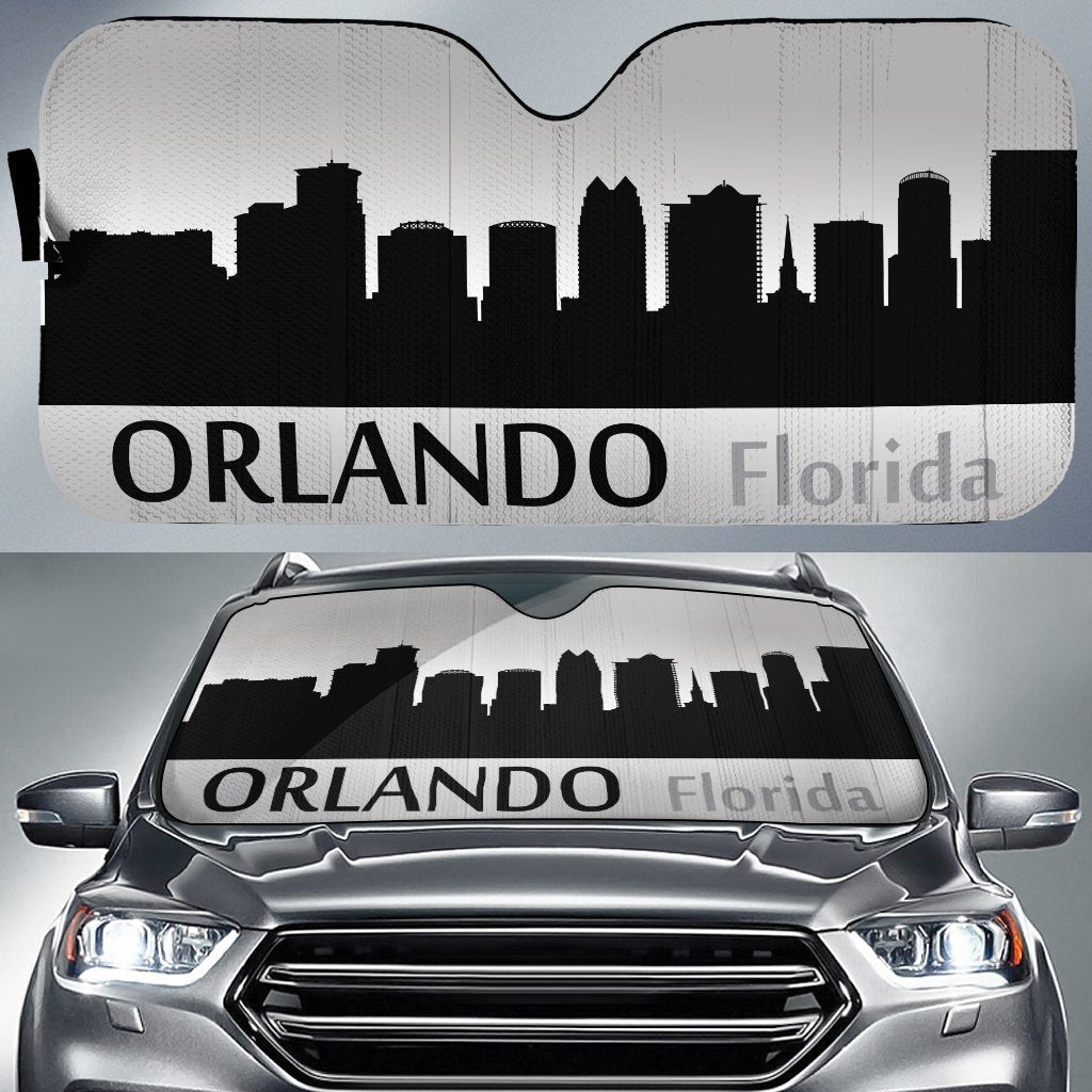 Florida Orlando Skyline Car Sunshade Custom Car Accessories - Gearcarcover - 1