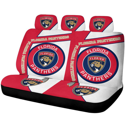 Florida Panthers Car Back Seat Cover Custom Car Accessories For Fans - Gearcarcover - 1