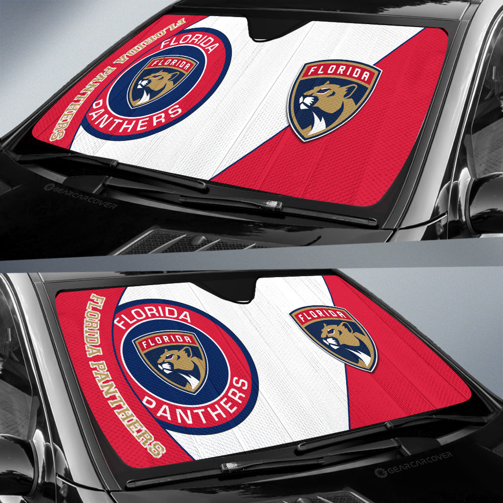 Florida Panthers Car Sunshade Custom Car Accessories For Fans - Gearcarcover - 2