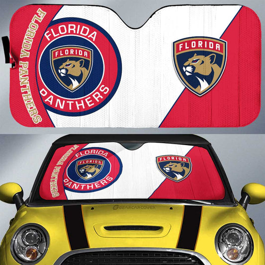 Florida Panthers Car Sunshade Custom Car Accessories For Fans - Gearcarcover - 1
