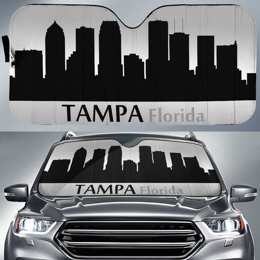 Florida Tampa Skyline Car Sunshade Custom Car Accessories - Gearcarcover - 1