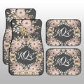 Flowers Car Floor Mats Custom Personalized Name Car Accessories - Gearcarcover - 3