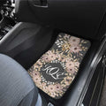 Flowers Car Floor Mats Custom Personalized Name Car Accessories - Gearcarcover - 4