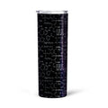 Formula & Equation Chemistry Tall Glitter Tumbler - Gearcarcover - 4
