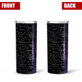 Formula & Equation Chemistry Tall Glitter Tumbler - Gearcarcover - 1